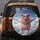 Pink Pig Flying Airplanes Clouds - Travel Lover Adventure Gift for Kids Spare Tire Cover - 5
