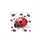 Plump Ladybugs Black Pink Dots - Garden Home Decor Gift for Insect Lover Spare Tire Cover - 4