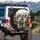 Seven Dalmatian Dogs Urban City Skyline Car Interior - Dog Lover Gift Spare Tire Cover - 3