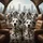 Seven Dalmatian Dogs Urban City Skyline Car Interior - Dog Lover Gift Spare Tire Cover - 6
