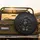 Realistic Black Tan Dachshund Dog Emerges From Tear - Pet Owner Gift Spare Tire Cover - 2