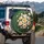 Peonies Daisies Foliage - Botanical Garden Lover Vehicle Decor Gift Spare Tire Cover - 3