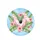 Pink Galah Cockatoos Tropical Hibiscus Flowers Banana Leaves - Bird Lover Gift Spare Tire Cover - 4