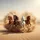 Powerful Galloping Horses Desert Dust Storm - Wildlife Lover Gift Spare Tire Cover - 6