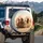 Powerful Galloping Horses Desert Dust Storm - Wildlife Lover Gift Spare Tire Cover - 3