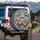 Stained Glass Dragonflies Roses Wildflowers - Nature Lover Home Decor Gift Spare Tire Cover - 3