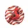 Northern Cardinal Red White Stripes Golden Glitter - Patriotic Car Decor Spare Tire Cover - 4