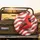 Northern Cardinal Red White Stripes Golden Glitter - Patriotic Car Decor Spare Tire Cover - 2
