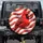 Northern Cardinal Red White Stripes Golden Glitter - Patriotic Car Decor Spare Tire Cover - 1