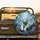 White Tiger Sapphire Eye Cherry Blossom Twilight Forest - Wildlife Lover Gift Spare Tire Cover - 2