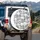 Crowd of Black White Gray Cat Faces with Varied Expressions - Cat Lover Gift Spare Tire Cover - 3