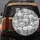 Crowd of Black White Gray Cat Faces with Varied Expressions - Cat Lover Gift Spare Tire Cover - 5