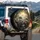 Anthropomorphic Huskies Selfie Military Captain - Outdoor Adventure Gift for Dog Lovers Spare Tire Cover - 3