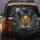 Fiery Skull Pirate Ships Ocean Storm - Adventure Lover Gift Spare Tire Cover - 5