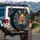 Fiery Skull Pirate Ships Ocean Storm - Adventure Lover Gift Spare Tire Cover - 3