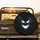 Haunting Digital Monster Face Glowing Eyes Jagged Grin - Horror Fan Gift Spare Tire Cover - 2