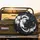 Intertwined White Black Cats Yin Yang - Cat Lover Home Decor Gift Spare Tire Cover - 2