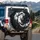 Intertwined White Black Cats Yin Yang - Cat Lover Home Decor Gift Spare Tire Cover - 3