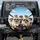 Seven Fluffy Cats Sunglasses Steering Wheel - Travel Essentials for Cat Lover Spare Tire Cover - 1