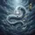 White Chinese Dragon Storm Clouds - Fantasy Mythology Lover Gift Spare Tire Cover - 6