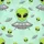 Cosmic Alien Heads Flying Saucers - Space Enthusiast Home Decor Gift Spare Tire Cover - 6