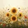 Blooming Sunflowers Daisies Wildflower Field - Garden Lover Gift Spare Tire Cover - 6
