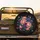 Black Background Lush Peony Dahlia Garden - Home Decor Gift for Floral Lover Spare Tire Cover - 2