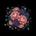 Black Background Lush Peony Dahlia Garden - Home Decor Gift for Floral Lover Spare Tire Cover - 6