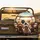 Fluffy Doodle Dogs Outdoor View Scene - Dog Lover Road Trip Gift Spare Tire Cover - 2