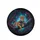 Jaguar Blue Eyes Glowing Branches Black Background - Adventure Lover Gift Spare Tire Cover - 4