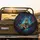 Jaguar Blue Eyes Glowing Branches Black Background - Adventure Lover Gift Spare Tire Cover - 2