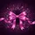 Fuchsia Pink Satin Bow Ribbon Glitter Bokeh Light Particles Sparkling Dust Celebration Gift Spare Tire Cover - 6