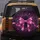 Fuchsia Pink Satin Bow Ribbon Glitter Bokeh Light Particles Sparkling Dust Celebration Gift Spare Tire Cover - 5