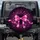 Fuchsia Pink Satin Bow Ribbon Glitter Bokeh Light Particles Sparkling Dust Celebration Gift Spare Tire Cover - 1