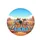 Cartoon Horses Sunglasses Desert Road Trip - Travel Lover Gift Spare Tire Cover - 4