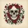 Human Skull Red Roses Floral – Occult Home Decor Gift Spare Tire Cover - 6