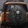 Gritty Realistic Menacing Skull Fractured Concrete Wall Automotive Accessory Gift Spare Tire Cover - 5