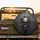 Gritty Realistic Menacing Skull Fractured Concrete Wall Automotive Accessory Gift Spare Tire Cover - 2