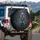 Outstretched Skeleton Hand Dark Fog - Halloween Party Gift for Horror Fan Spare Tire Cover - 3