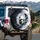 White Dragon Black Dragon Yin Yang Moon - Fantasy Lover Gift Spare Tire Cover - 3