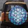 Numerous White Hearts Teal Lavender Blocks - Outdoor Travel Vehicle Decor Spare Tire Cover - 5