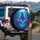 Deep Ocean Sharks with Razor Teeth - Bioluminescent Marine Life Adventure Seeker Gift Spare Tire Cover - 3