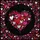 Hand Drawn Scribbled Hearts Fuchsia Red Pink White - Love Expression Gift Spare Tire Cover - 6