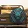 Ancient Dragon Face Glowing Eyes Gold Ornaments Arcane Symbols - Fantasy Lover Gift Spare Tire Cover - 2