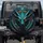 Ancient Dragon Face Glowing Eyes Gold Ornaments Arcane Symbols - Fantasy Lover Gift Spare Tire Cover - 1