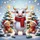 Fluffy White Baby Bull Teddy Bear Christmas - Winter Wonderland Holiday Decor Spare Tire Cover - 6