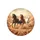 Three Majestic Wild Horses Galloping Dust Desert Scene - Wildlife Lover Gift Spare Tire Cover - 4