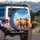 Happy Cartoon Cows Country Road Wheat Fields - Farmhouse Decor Gift for Cow Lover Spare Tire Cover - 3