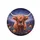 Highland Cow Wildflower Meadow Twilight - Farmhouse Home Decor Gift for Cow Lover Spare Tire Cover - 4