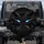 Angry Mischievous Blue Eyes Furrowed Brows - Car Decor Accessory Spare Tire Cover - 1